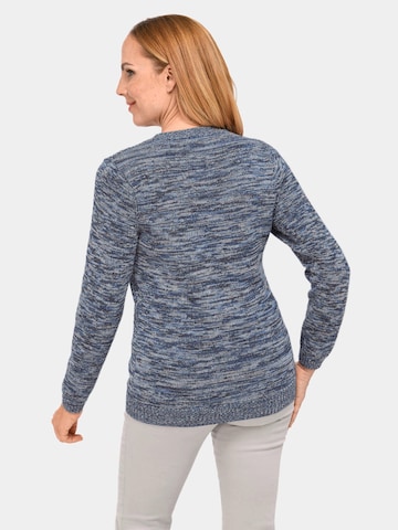 Goldner Pullover in Blau