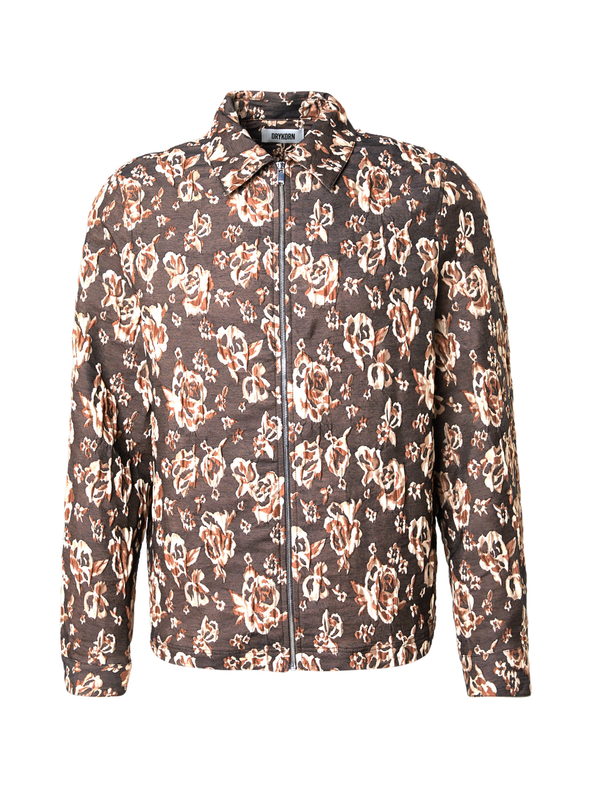 DRYKORN Regular fit Button Up Shirt 'MACTO 10' in Brown: front