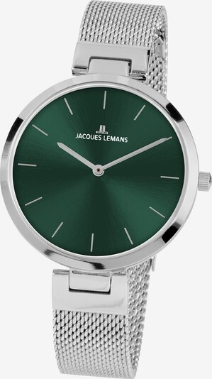 Jacques Lemans Uhr in smaragd / silber, Produktansicht