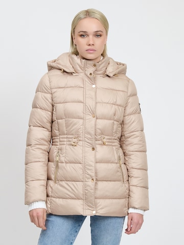 Veste d’hiver Influencer en beige : devant