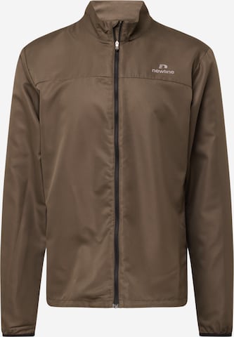 Newline Sports sweat jacket in Grey: front