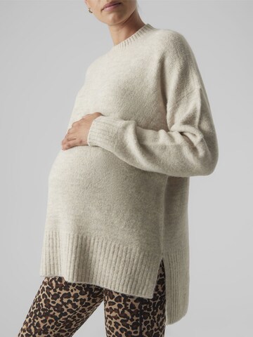 Vero Moda Maternity Sweater 'VMMLefile' in Beige