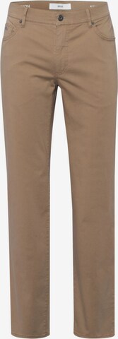 BRAX Regular Broek 'Cadiz' in Bruin: voorkant