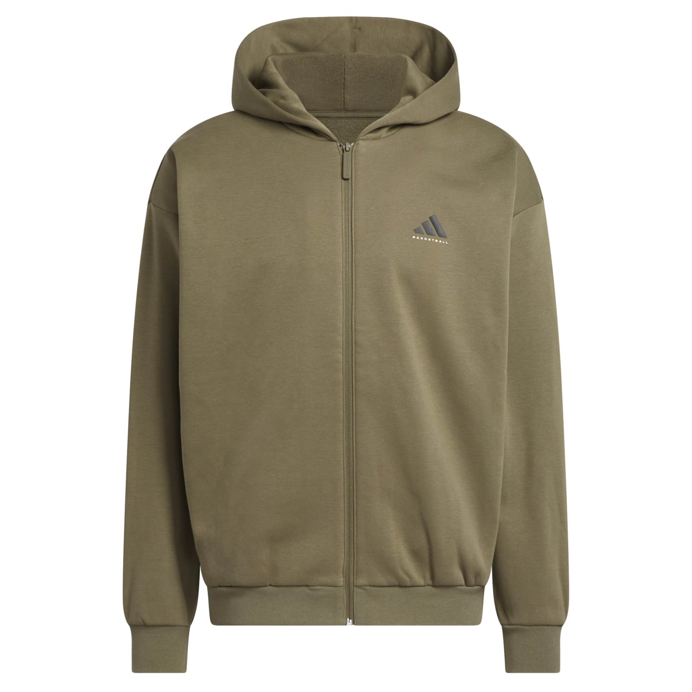 ADIDAS PERFORMANCE Sports sweat jacket 'Basketball Full-Zip (Gender Neutral)' in Green: front