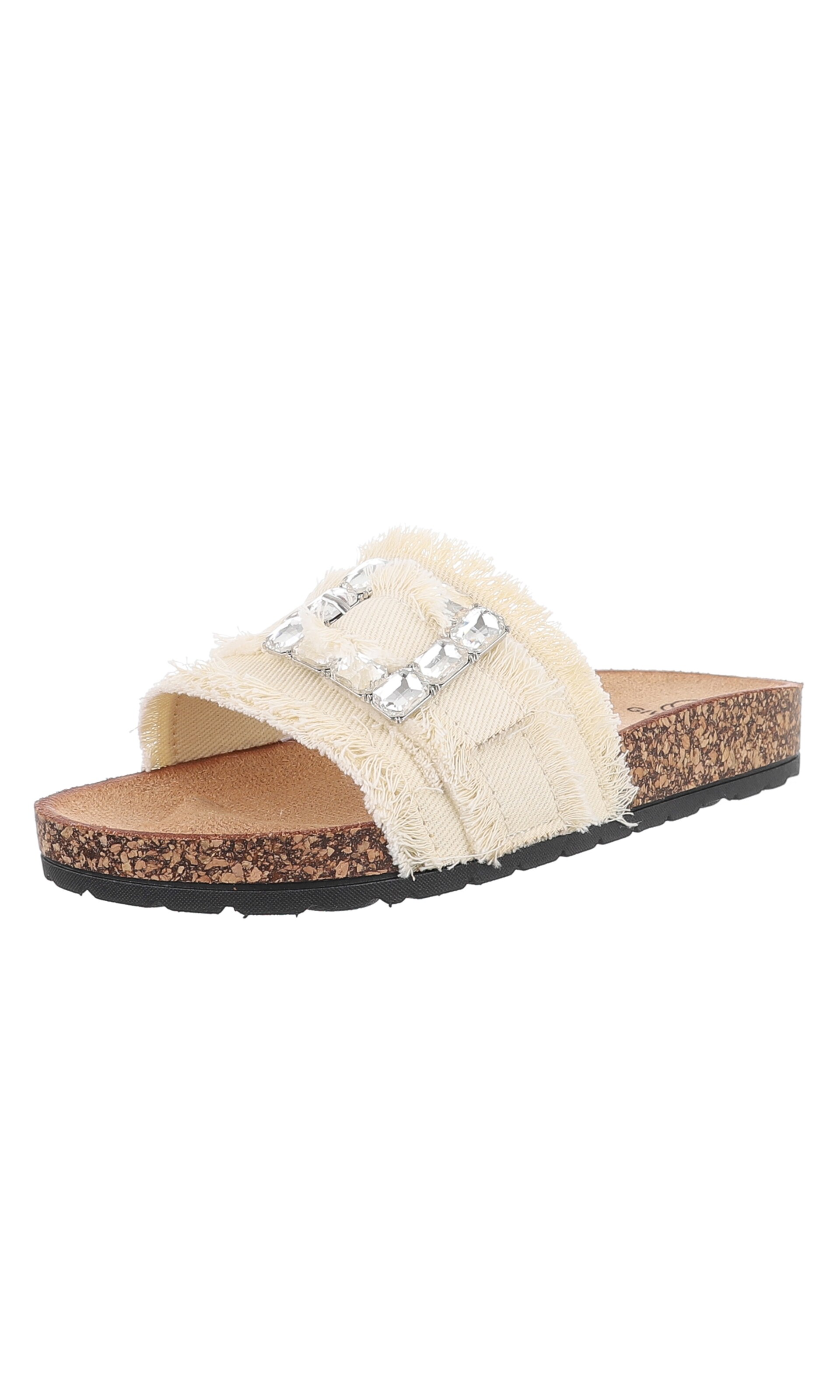 Ital-Design Mules in Beige: front