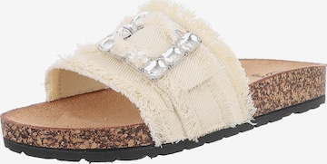 Ital-Design Mules in Beige: front