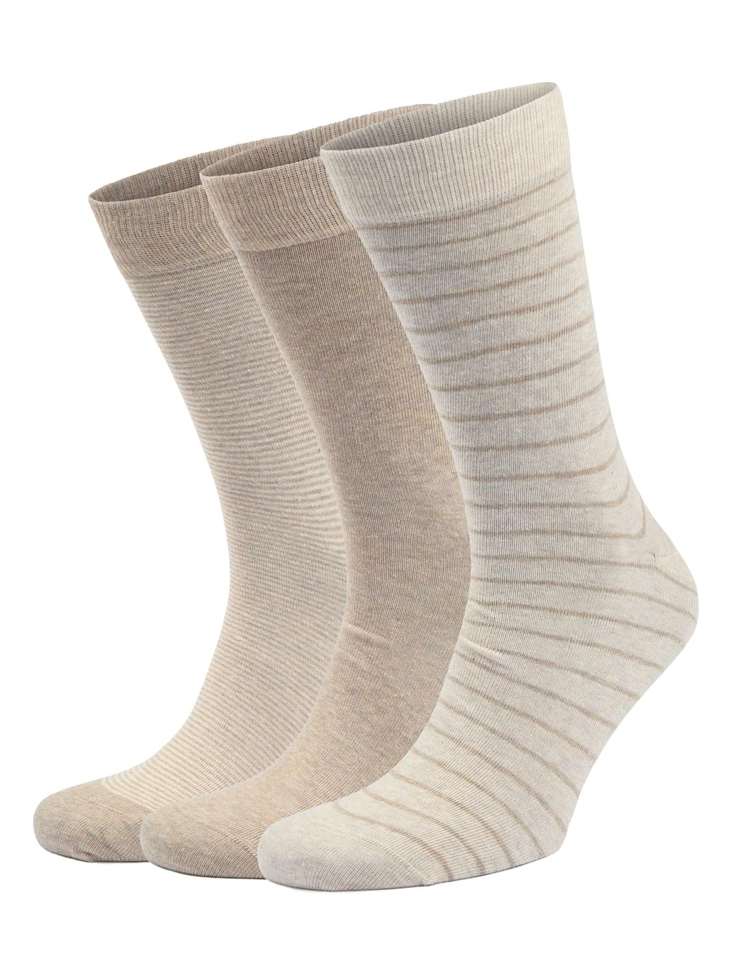 Suitable Socks in Beige: front