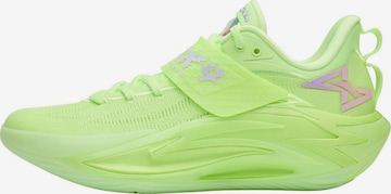 ANTA Sports shoe 'Anta Shock Wave 7.0 Pro Basketball Shoes' in Green: front
