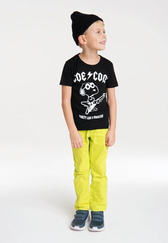 LOGOSHIRT T-Shirt 'Snoopy - Rockstar' in Schwarz