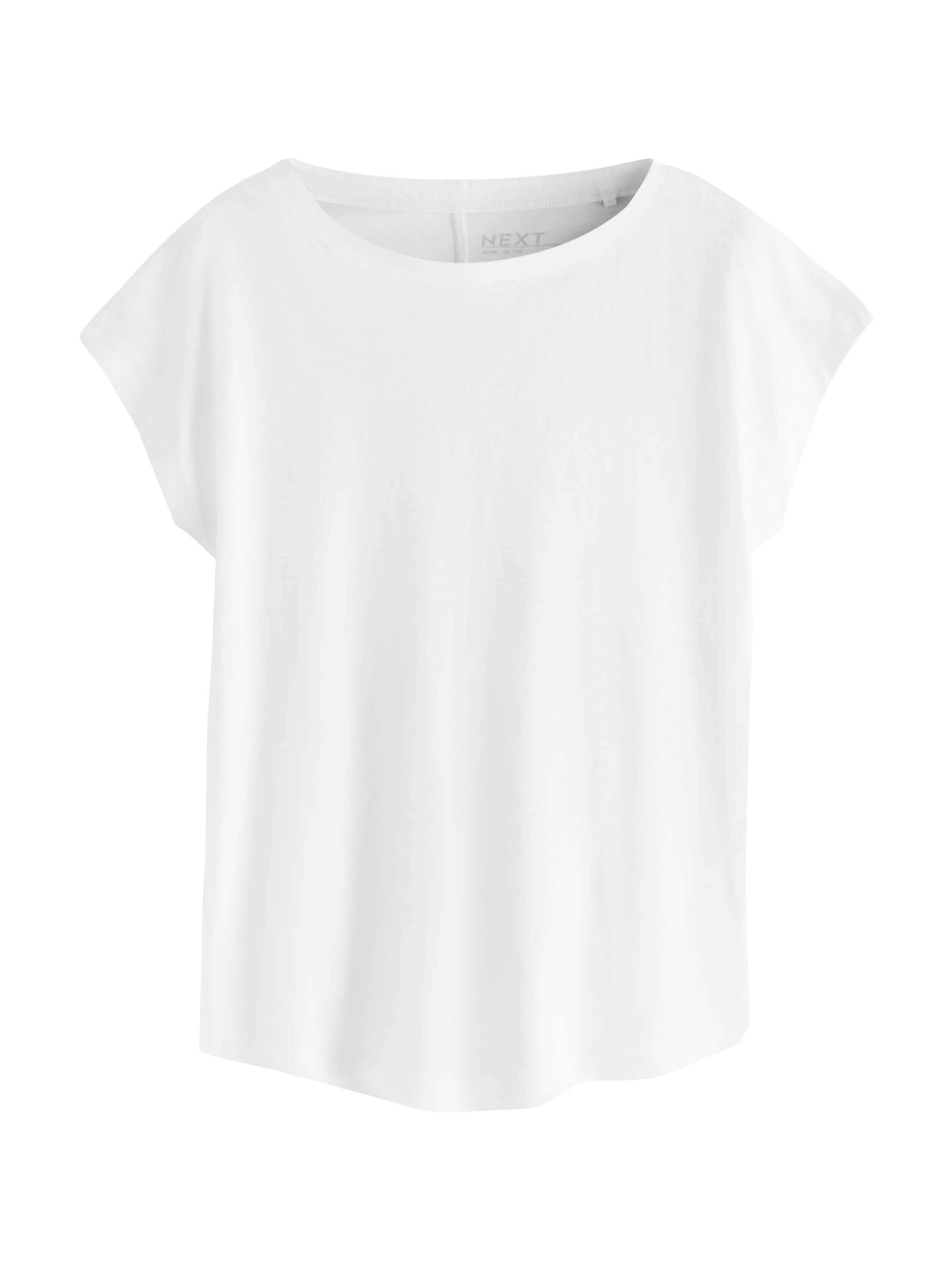 Tricou de la Next pe alb: față