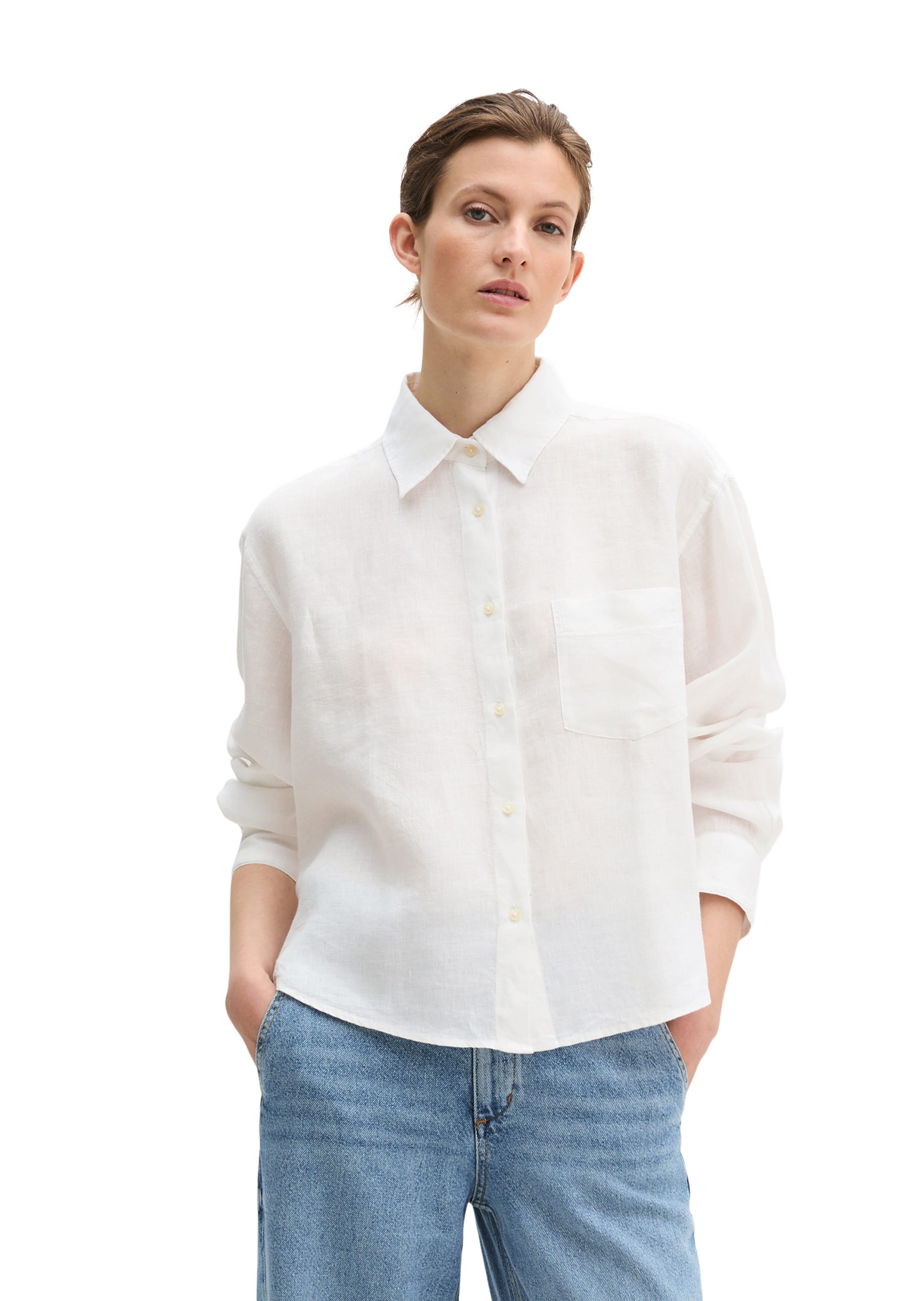 Chemisier Marc O'Polo en blanc : devant