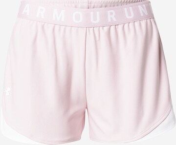 UNDER ARMOUR Regular Sportbroek 'Play Up Shorts 3.0' in Roze: voorkant