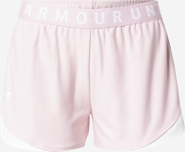 UNDER ARMOUR Sportovní kalhoty 'Play Up Shorts 3.0' – pink: přední strana