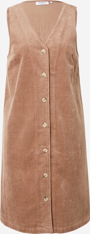 MOSS COPENHAGEN Shirt Dress 'Feluca' in Brown: front