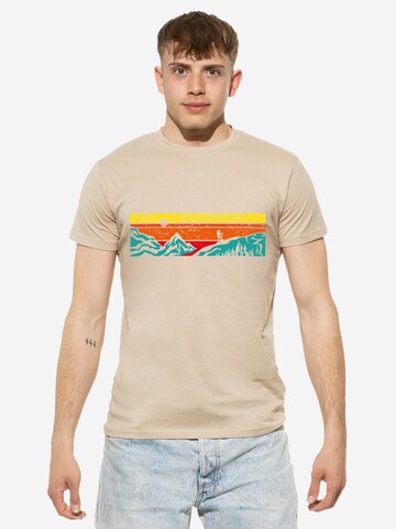T-Shirt Cotton Prime en beige : devant