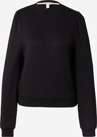 QS Sweatshirt in Black: front