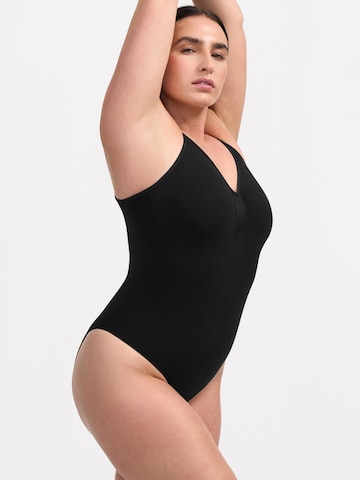 creamy Shapingbody 'Bodysuit Sculpting Shapewear mit Slip' in Schwarz