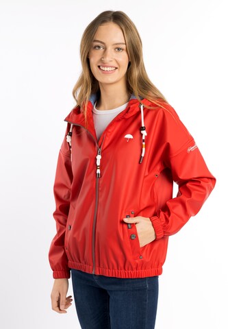 Schmuddelwedda Toiminnallinen takki värissä punainen: edessä