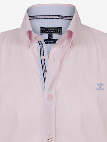 Sir Raymond Tailor Regular fit Button Up Shirt 'Matt' in Pink