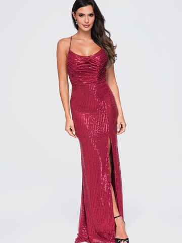 Ombre Evening dress in Red