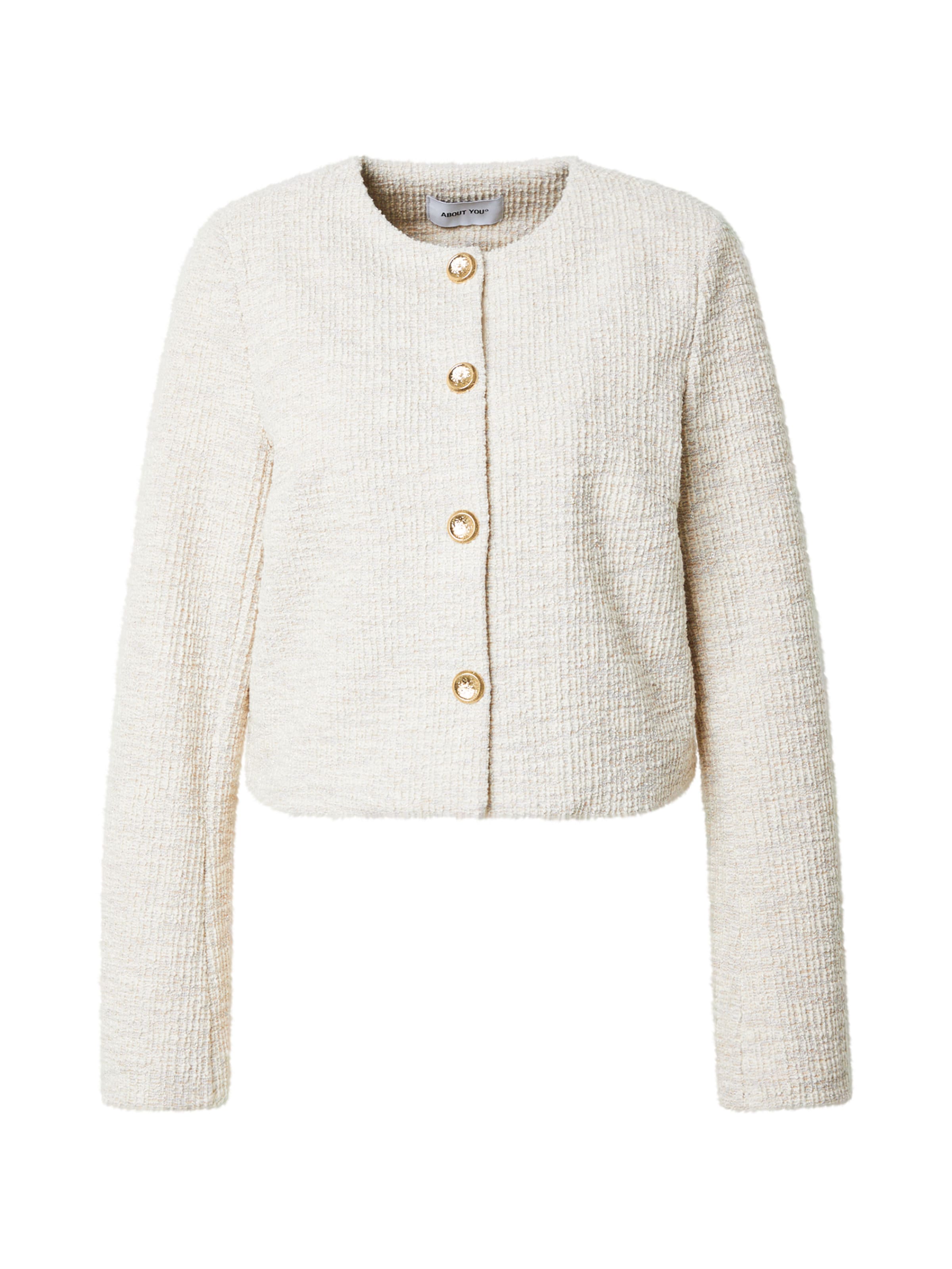 ABOUT YOU Kurtka przejściowa 'Ashley' w kolorze biały: przód