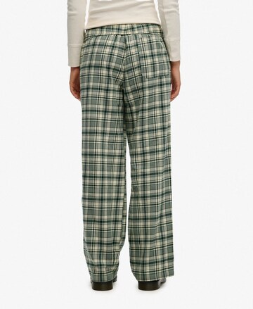 Wide Leg Pantalon Superdry en vert