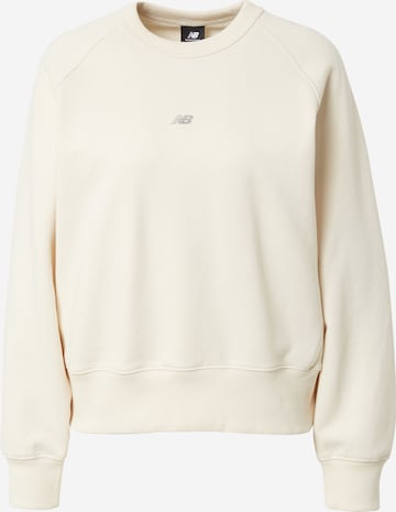 new balance - Sudadera en beige: frente