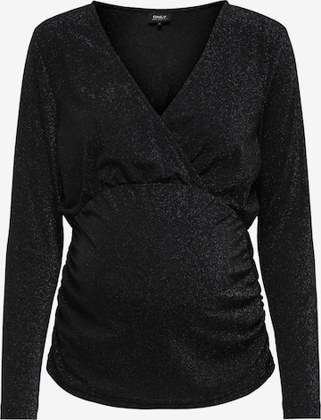 Only Maternity Top in Zwart: voorkant