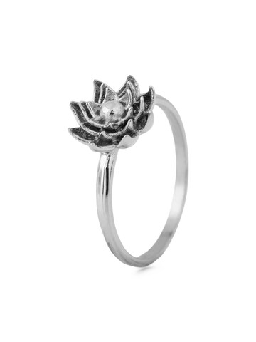 Akitsune Ring 'Lotus' in Grey