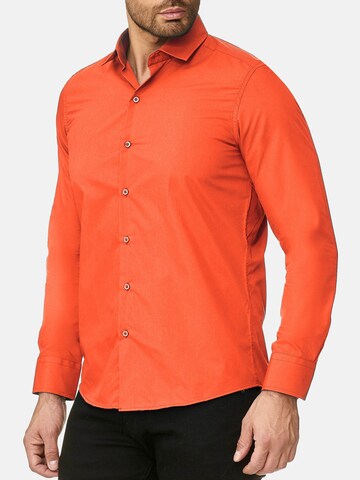 Reslad Slim Fit Hemd 'RS7002' in Orange