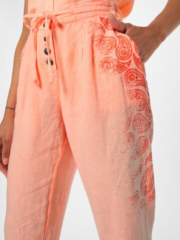 Soccx Loosefit Broek in Oranje