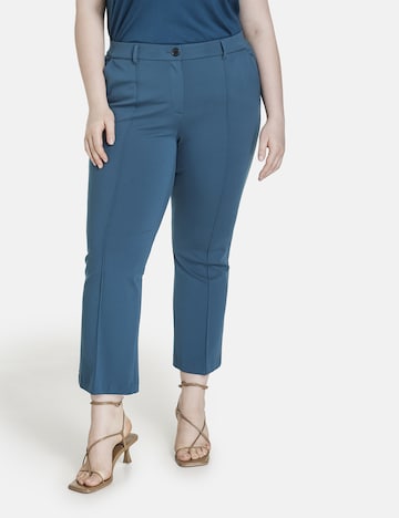 SAMOON Regular Trousers in Blue: front