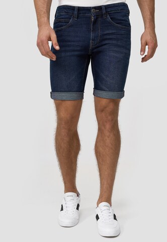 INDICODE JEANS Slimfit Shorts 'Fife' in Blau: predná strana