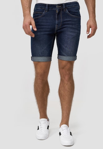 INDICODE JEANS Slimfit Shorts 'Fife' in Blau: predná strana