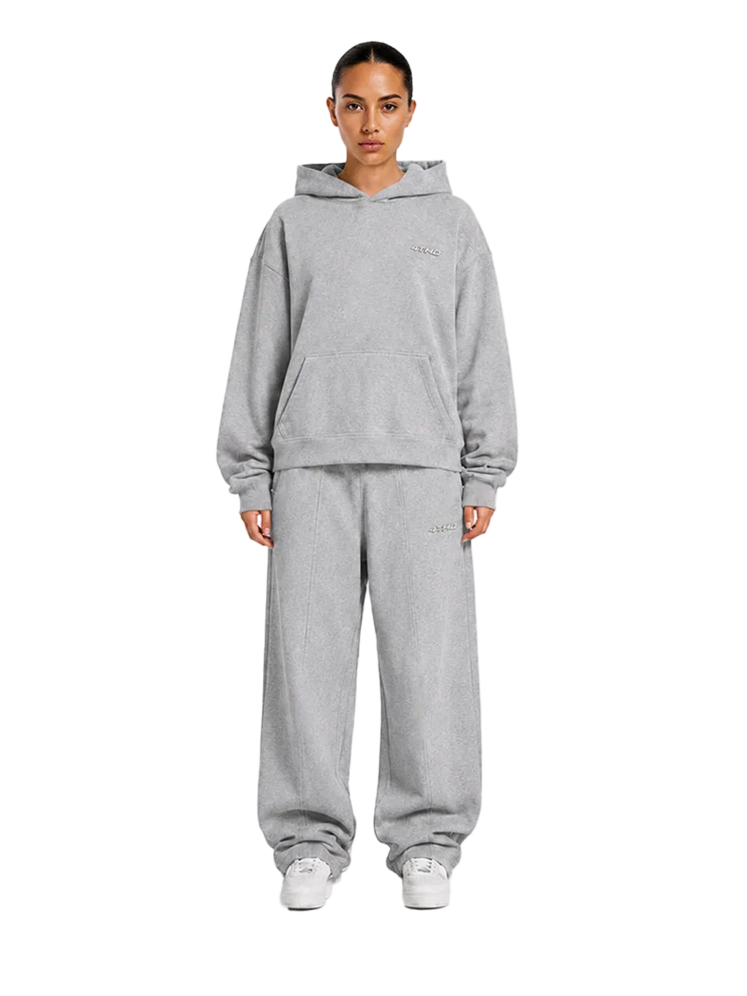 4thD - Sudadera 'Hoodie - Grey Melange' en gris