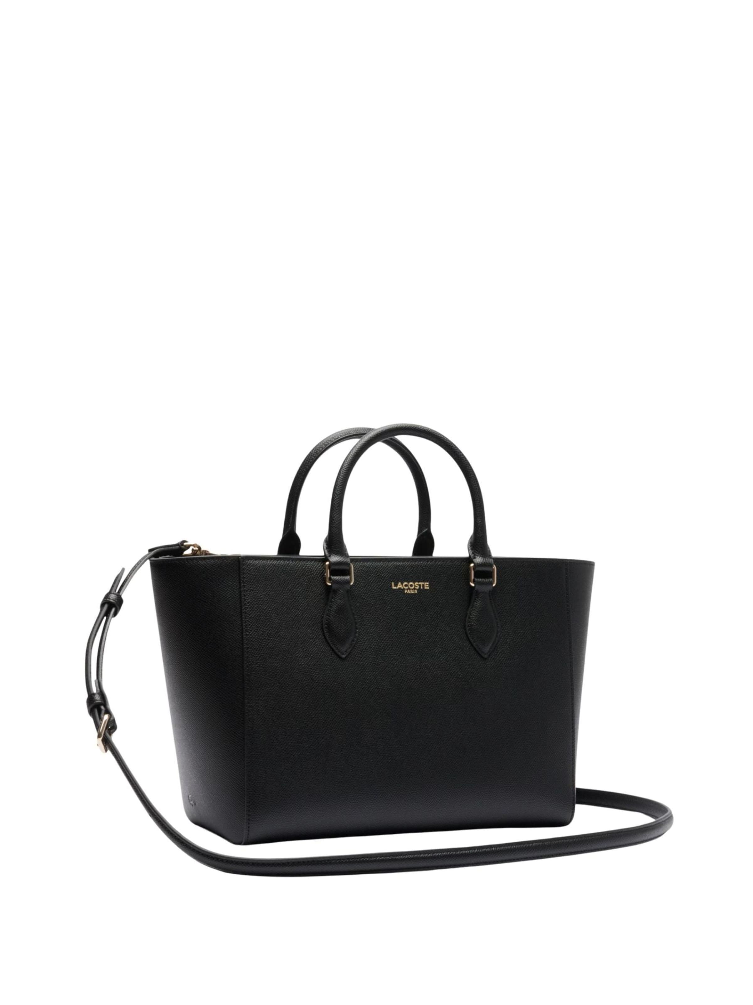 LACOSTE - Bolso de mano 'Champs Elysees' en negro