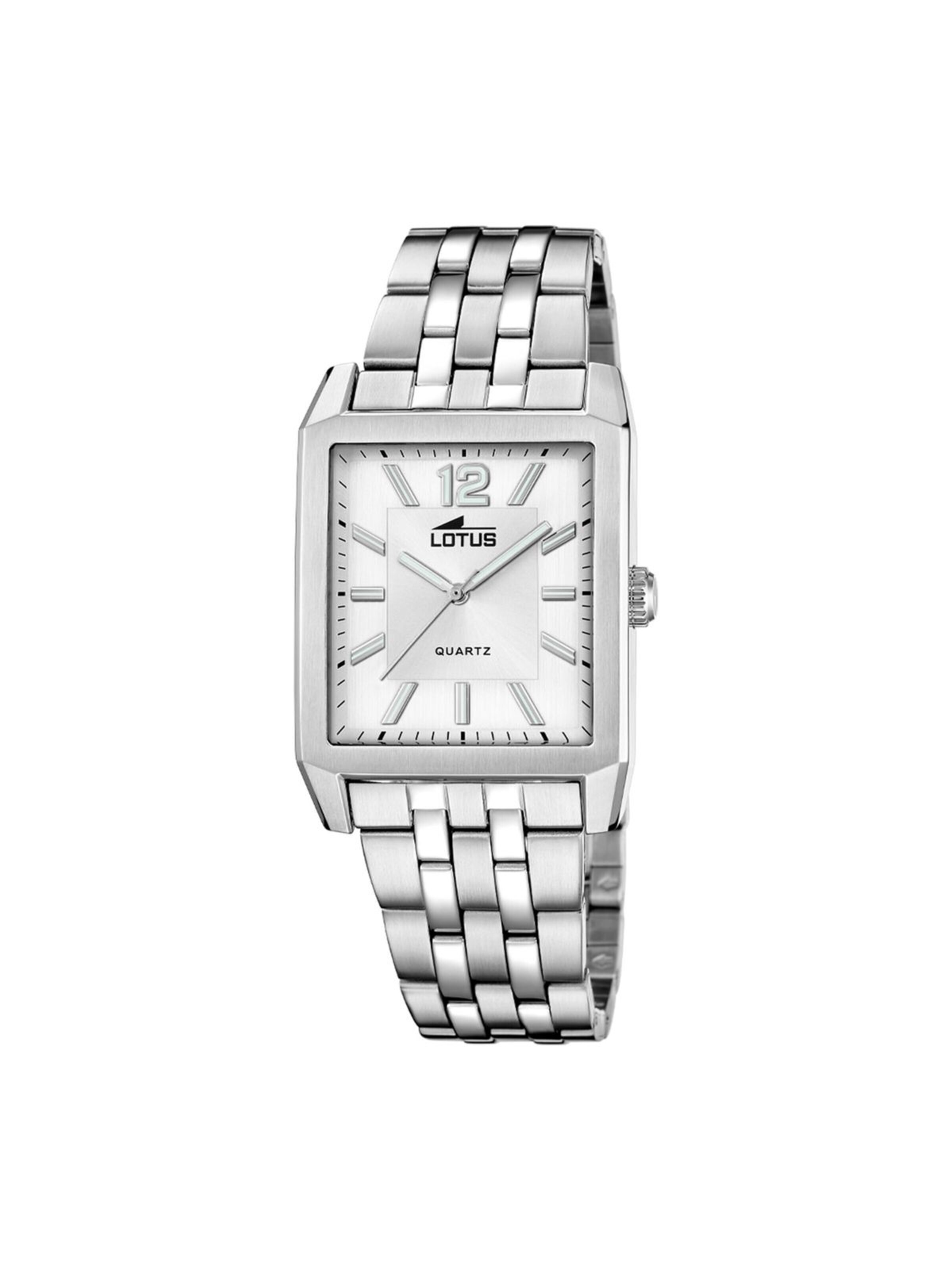 Lotus Analog watch in Silver: front