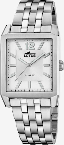 Lotus Analog watch in Silver: front
