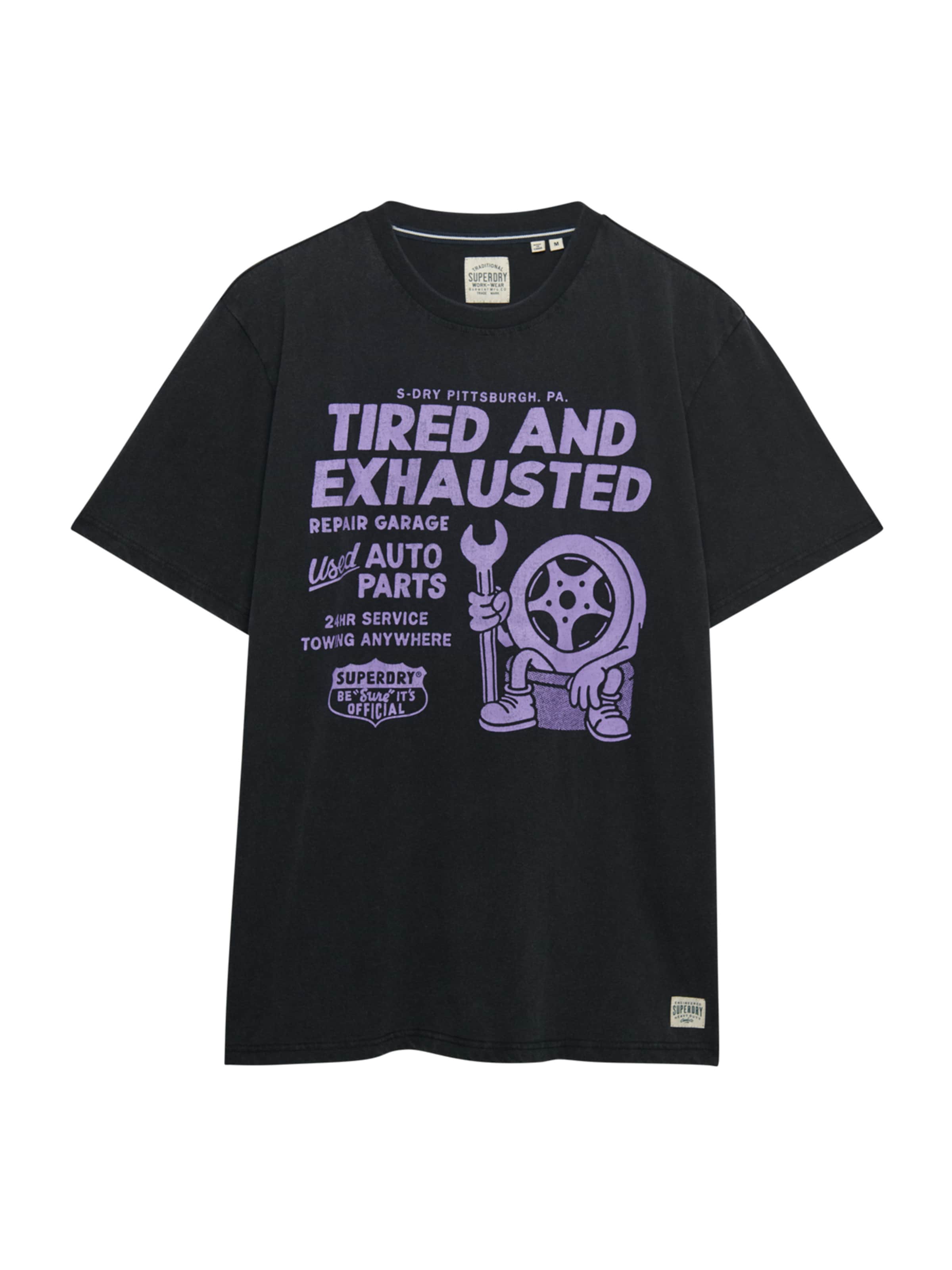 Superdry & Co Koszulka 'Local Business' w kolorze zielony: przód