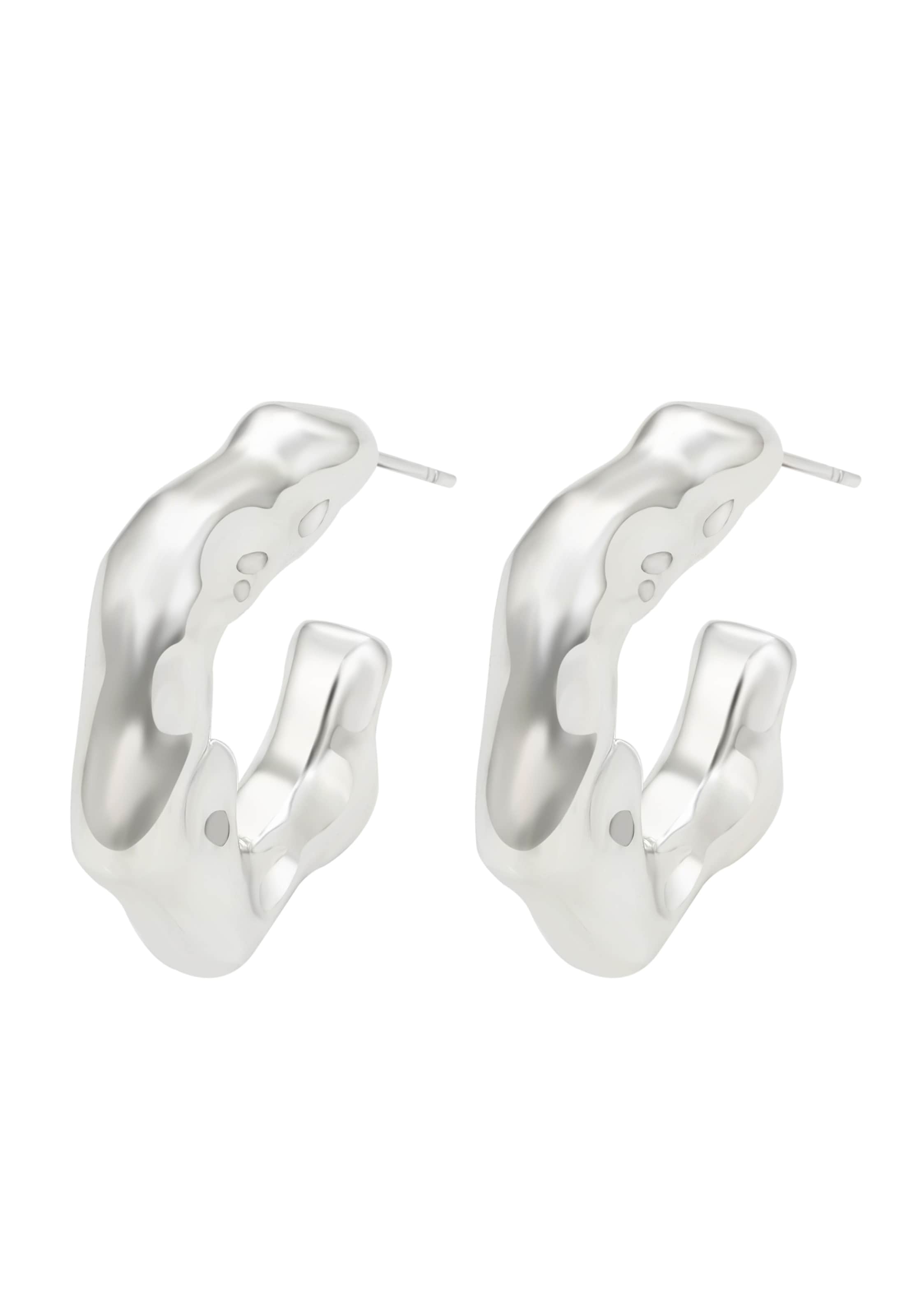 faina Earrings in Silver: front