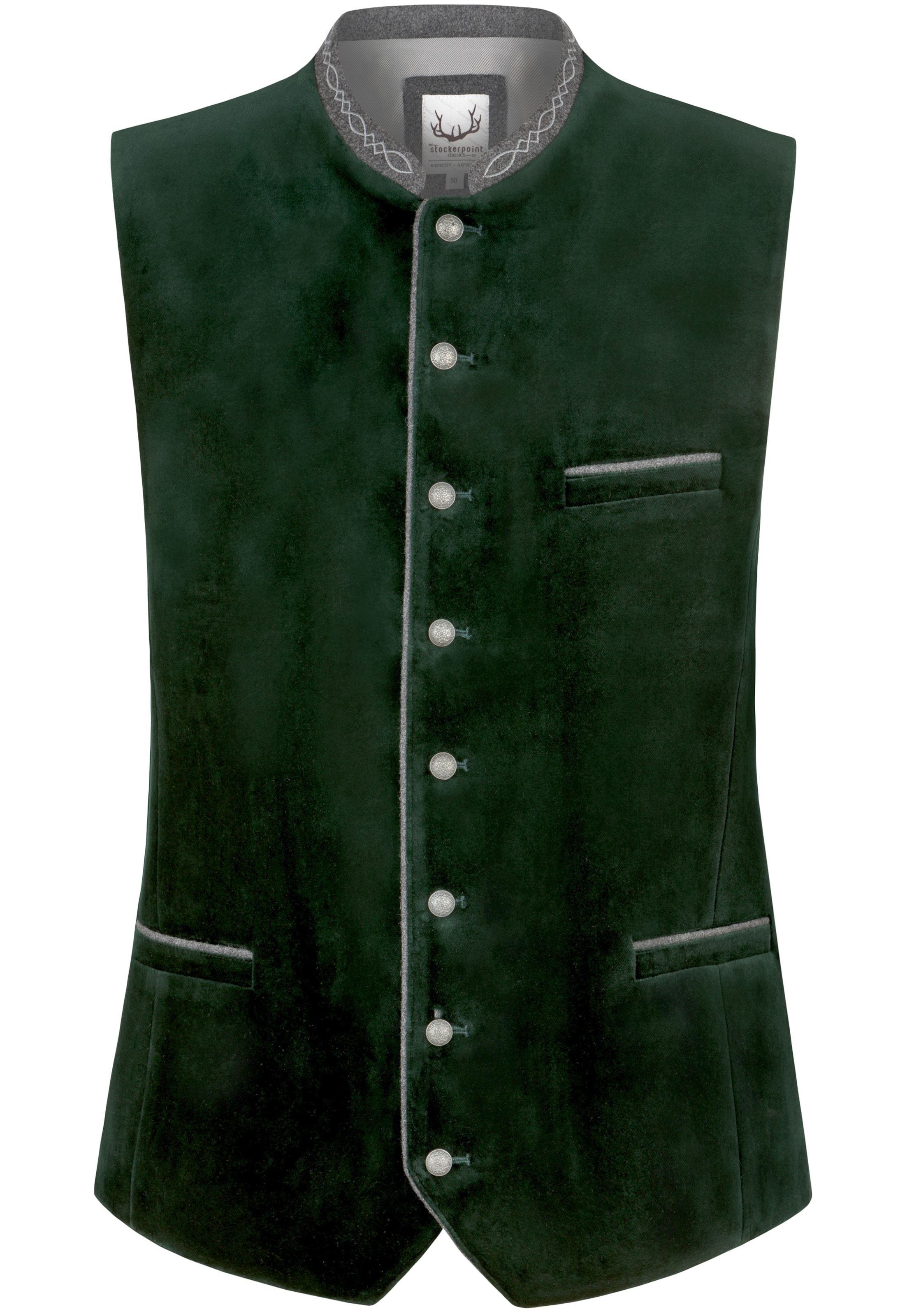 STOCKERPOINT Traditional vest 'Lorenzo' in Green: front