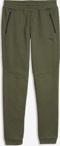 Pantalon de sport PUMA en vert : devant