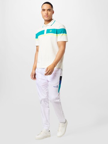 Sergio Tacchini Tapered Sportsbukser 'MACAO' i hvid