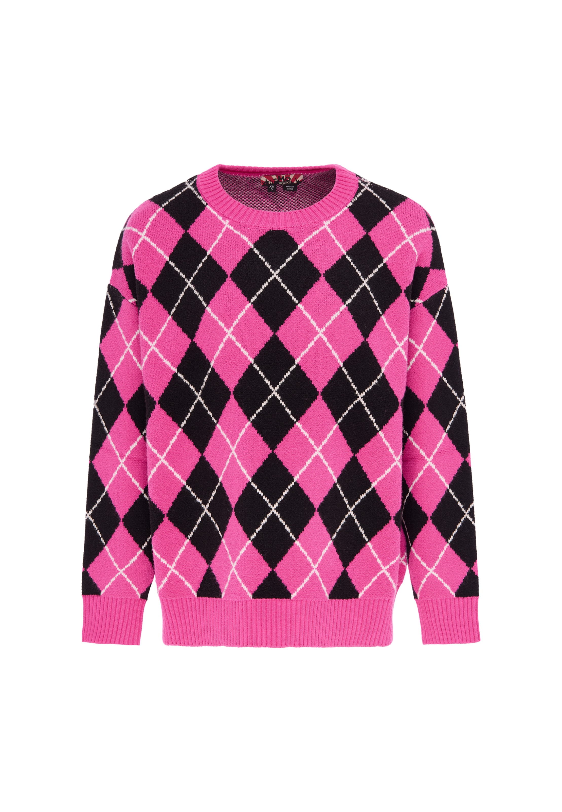 myMo ROCKS Jersey en XS-S en rosa / negro / blanco, Vista del producto