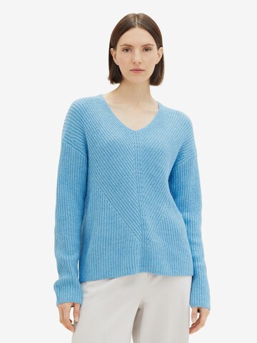 TOM TAILOR Sweater in Blue: front