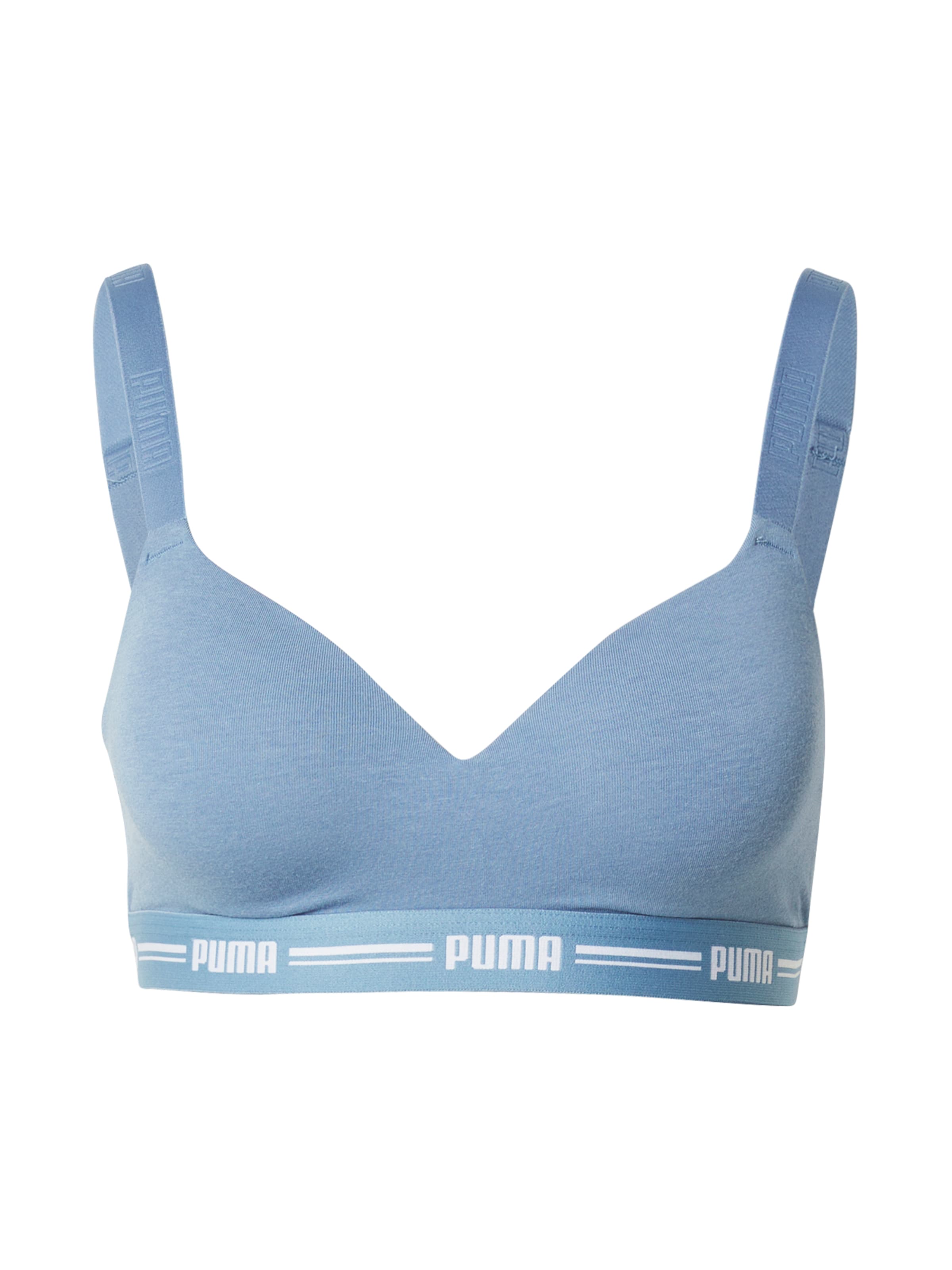 Sutien de tricou Sutien de la PUMA pe albastru: față
