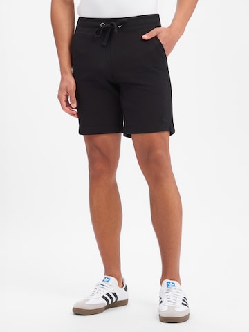 Regular Pantalon Nils Sundström en noir : devant
