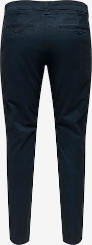 Only & Sons Slim fit Pleat-front trousers 'Cam' in Blue