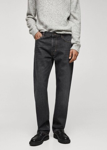 MANGO MAN Regular Jeans 'Pierre' in Grey: front