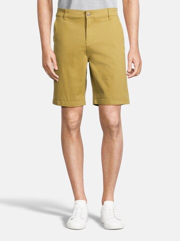 AÉROPOSTALE Regular Chino trousers in Yellow: front